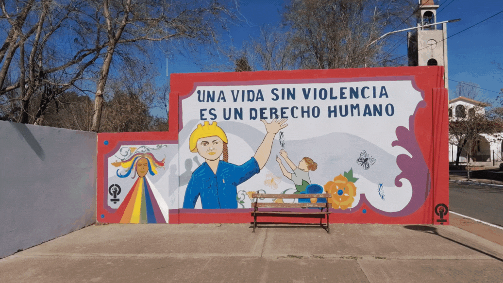 Proyecto de muralismo comunitario en Justo Daract